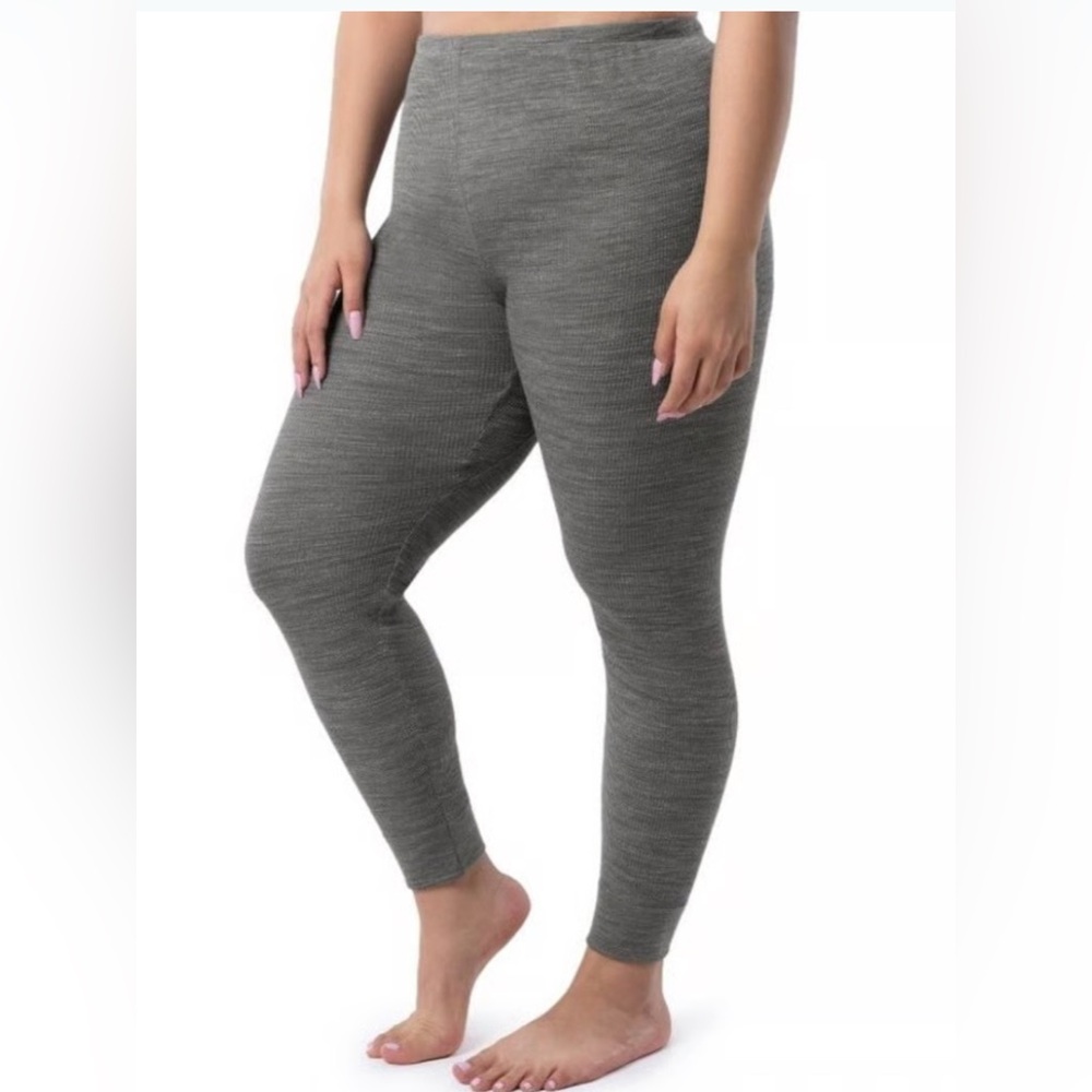 Fruit of the Loom Women’s EverSoft Waffle Thermal Pant Bottom Outdoors Grey 3XL